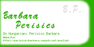 barbara perisics business card